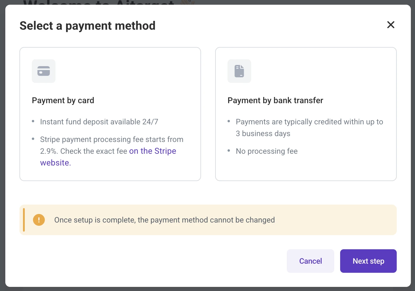 payment by card pr invoice