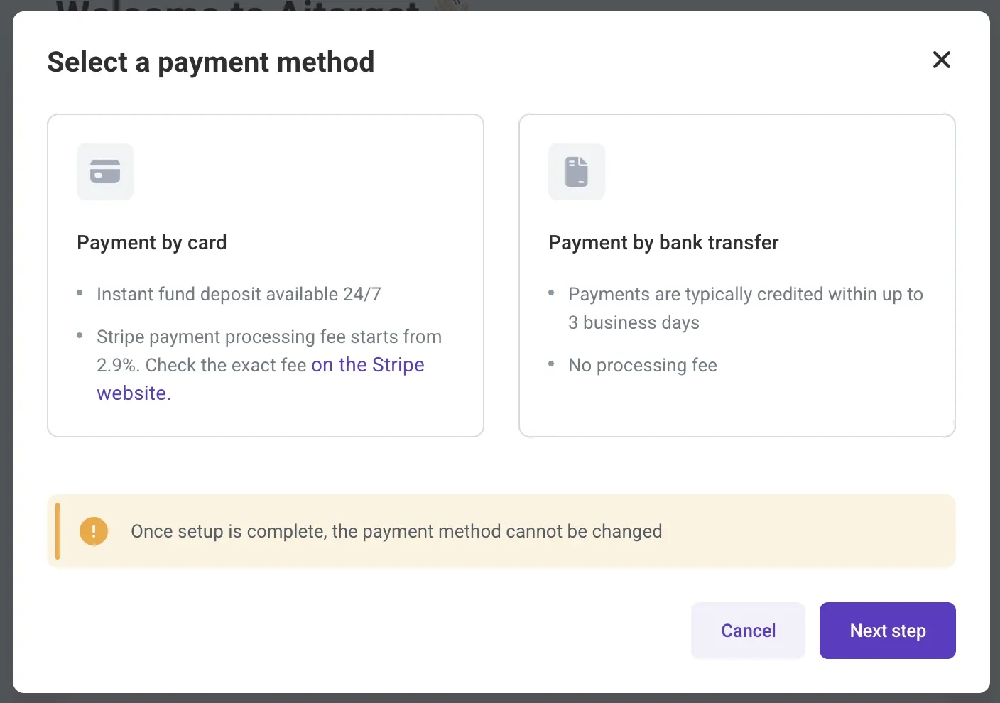 payment by card pr invoice