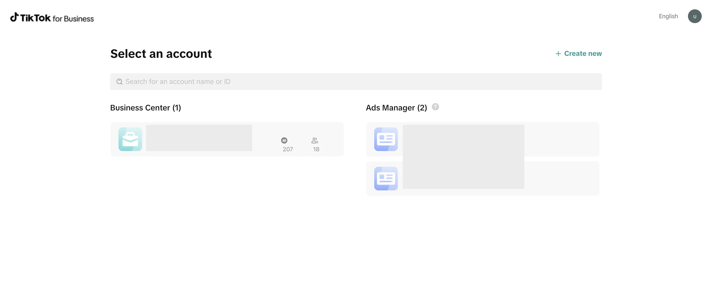 How to find an ID in TikTok Business Center — screenshot 2