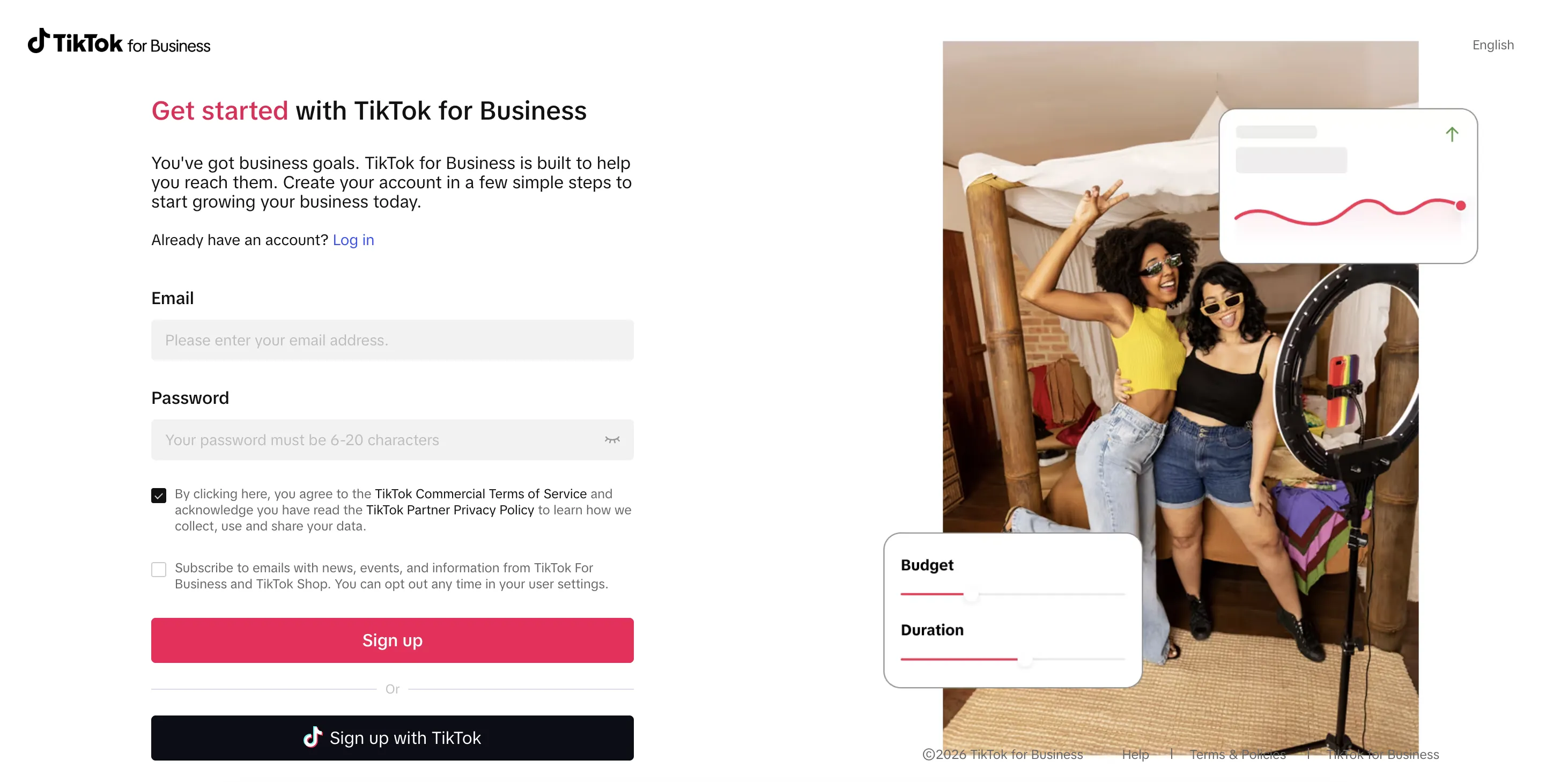 How to create a Business Center in TikTok — screenshot 2