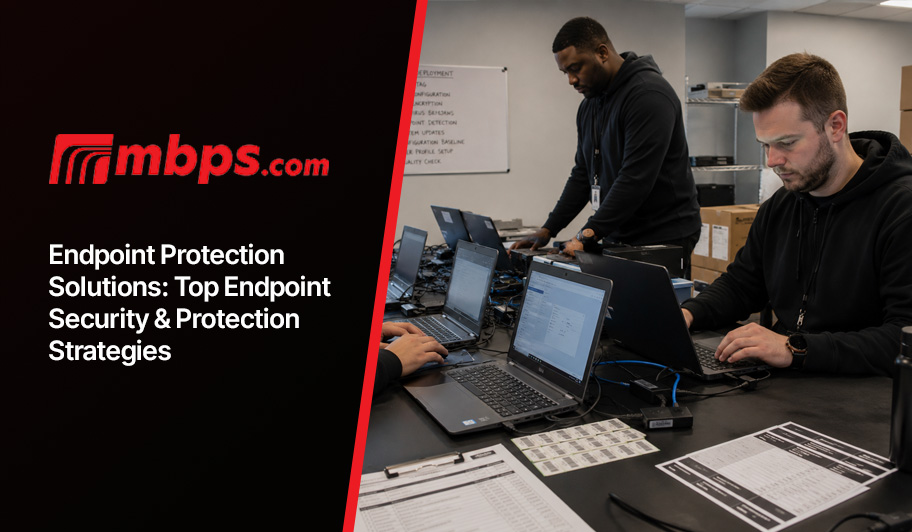 IT security agent working on his powerhouse software.