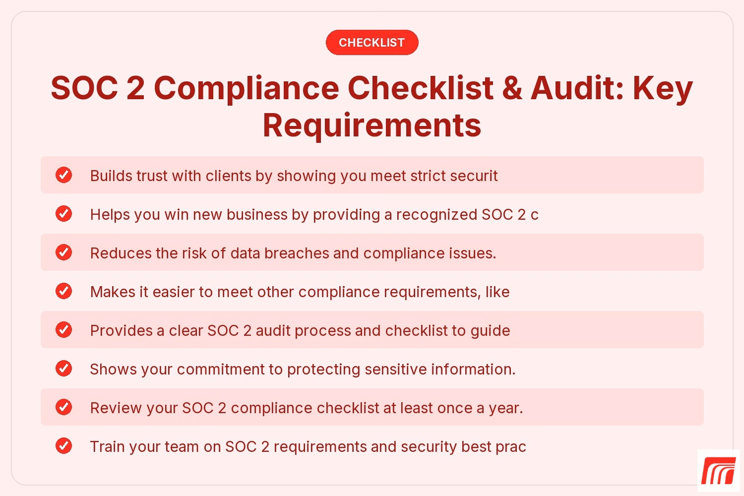 SOC 2 Compliance Checklist & Audit: Key Requirements