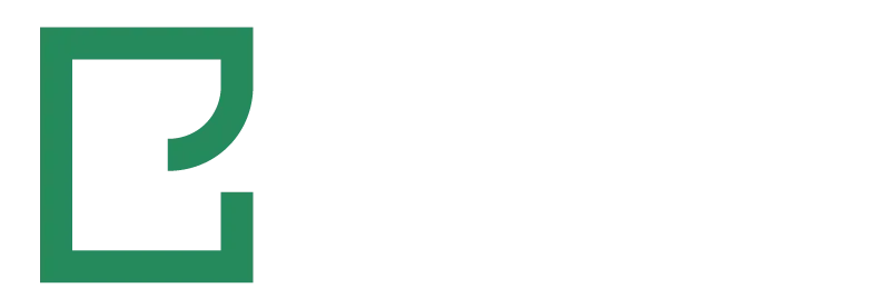 Edument logotyp med ett grönt stiliserat E bredvid vitt textnamn på svart bakgrund.