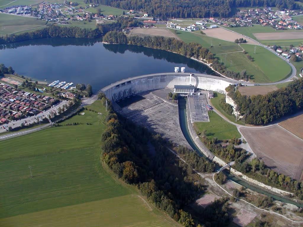 Schiffenen Dam in Fribourg, Switzerland (© Groupe E)