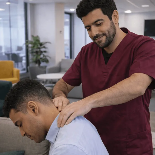Soin d’ostéopathie en entreprise pour un salarié à Boulogne-Billancourt avec OsteoSAP