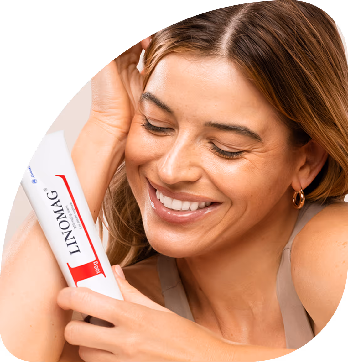 Modelka z opakowaniem 