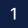 White square with a blue number one centered.