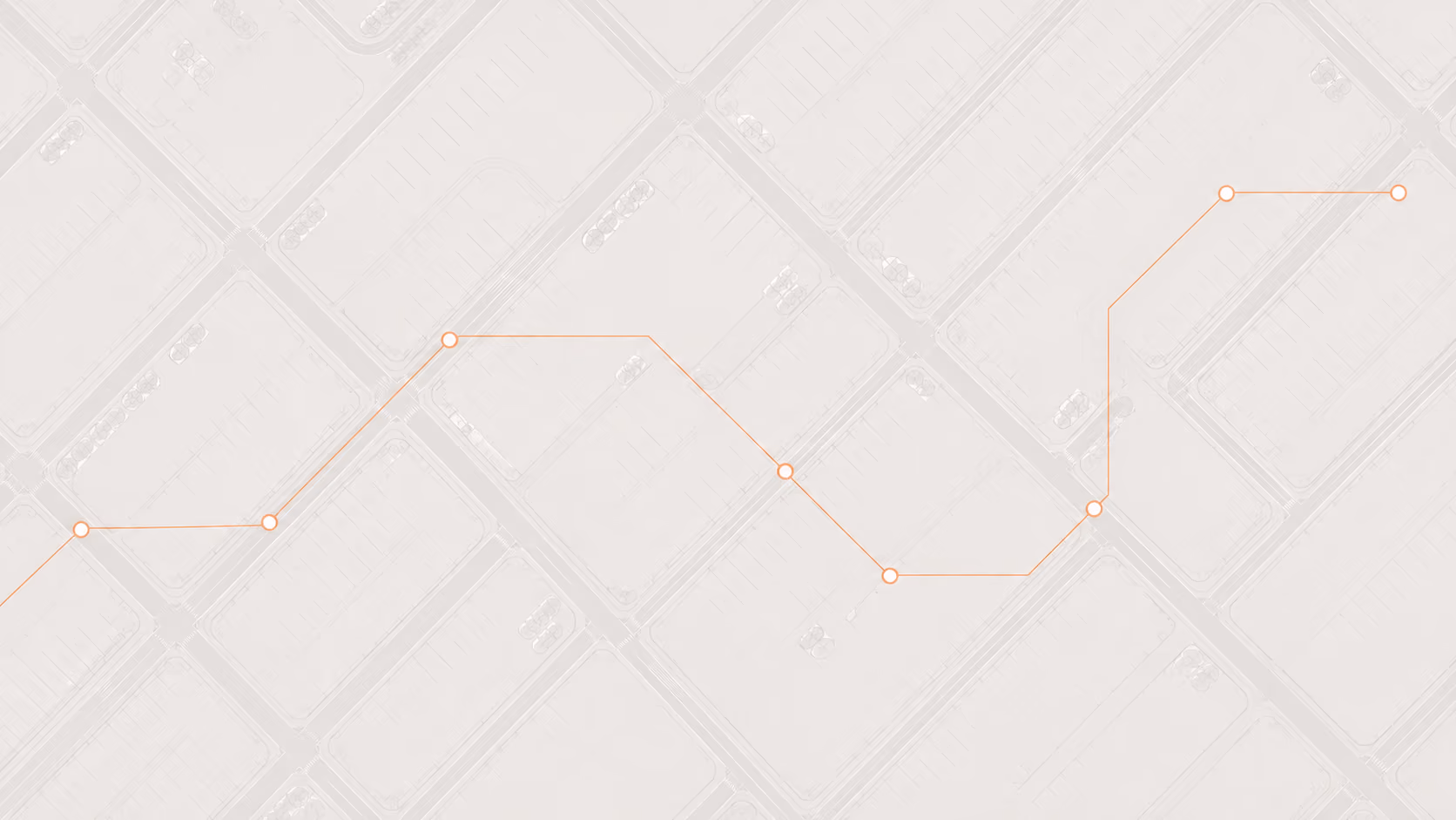 Aerial illustration of a street map with route lines, representing AirGarage's parking marketing strategy.