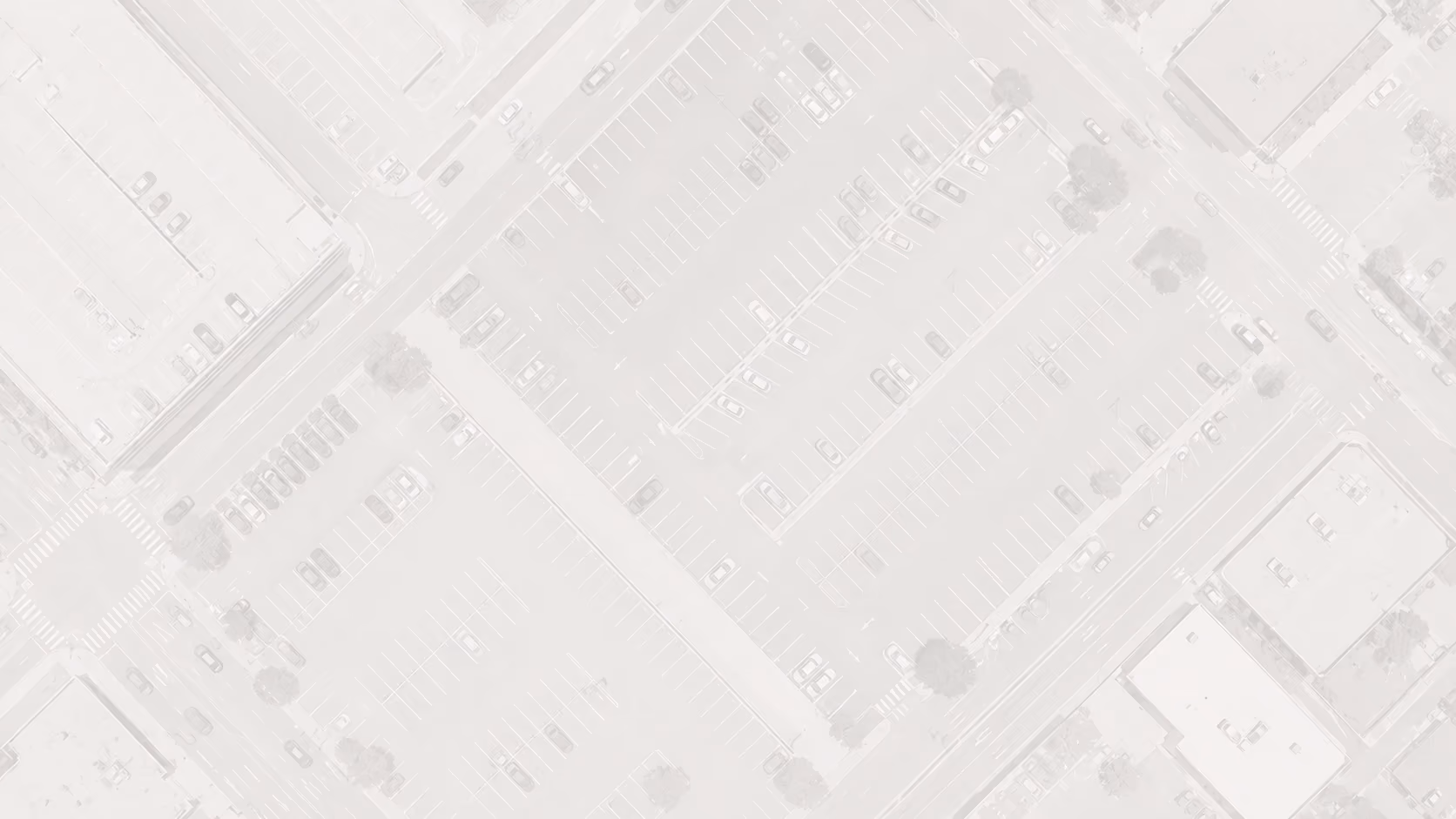 Aerial illustration of a street map with route lines, representing AirGarage's parking marketing strategy.