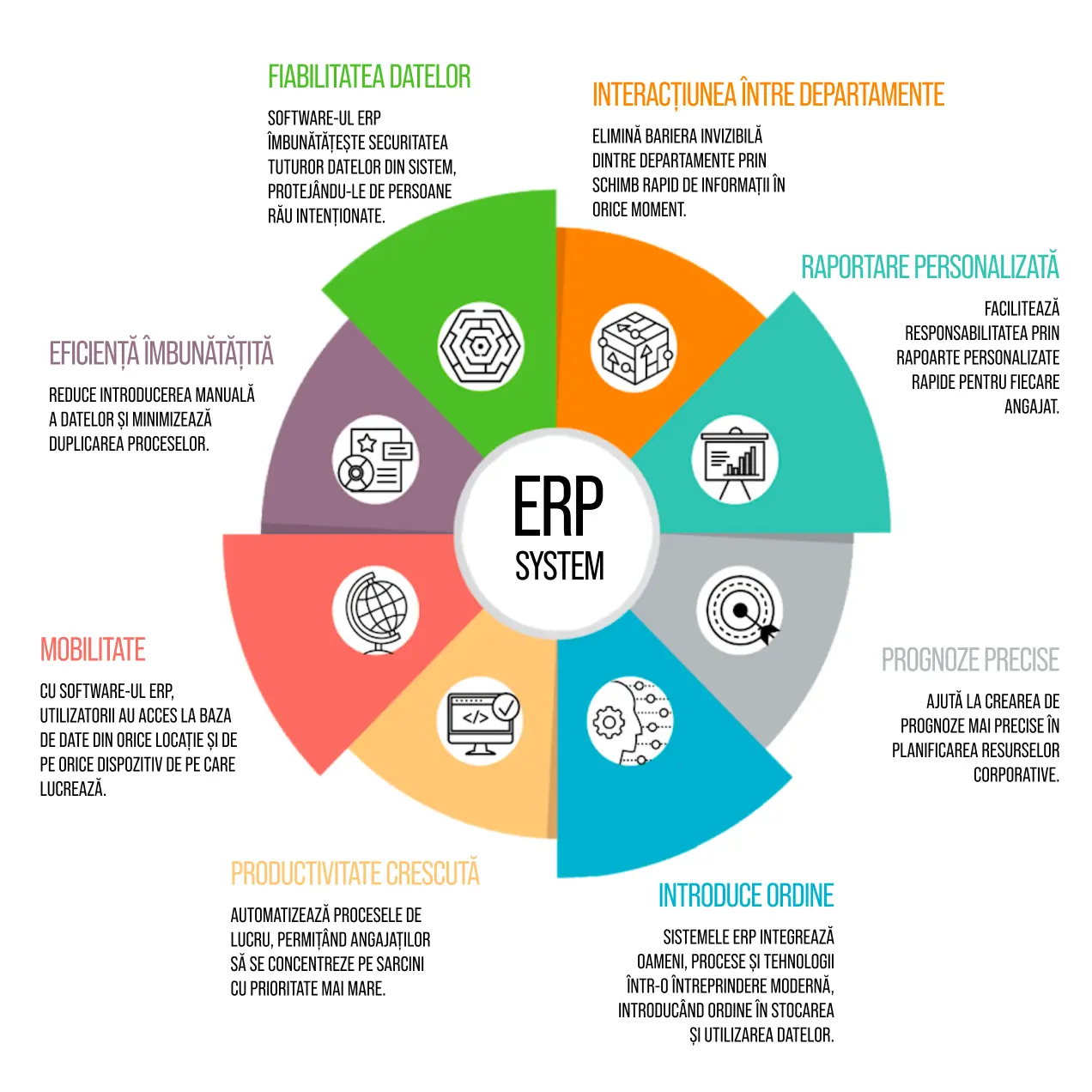 ERP systems wheel diagram