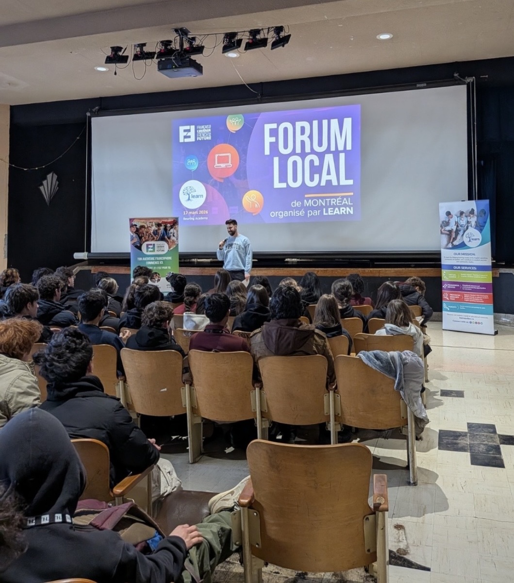 Randy Johnston animateur Français pour l'Avenir Forum Local Montréal 2026