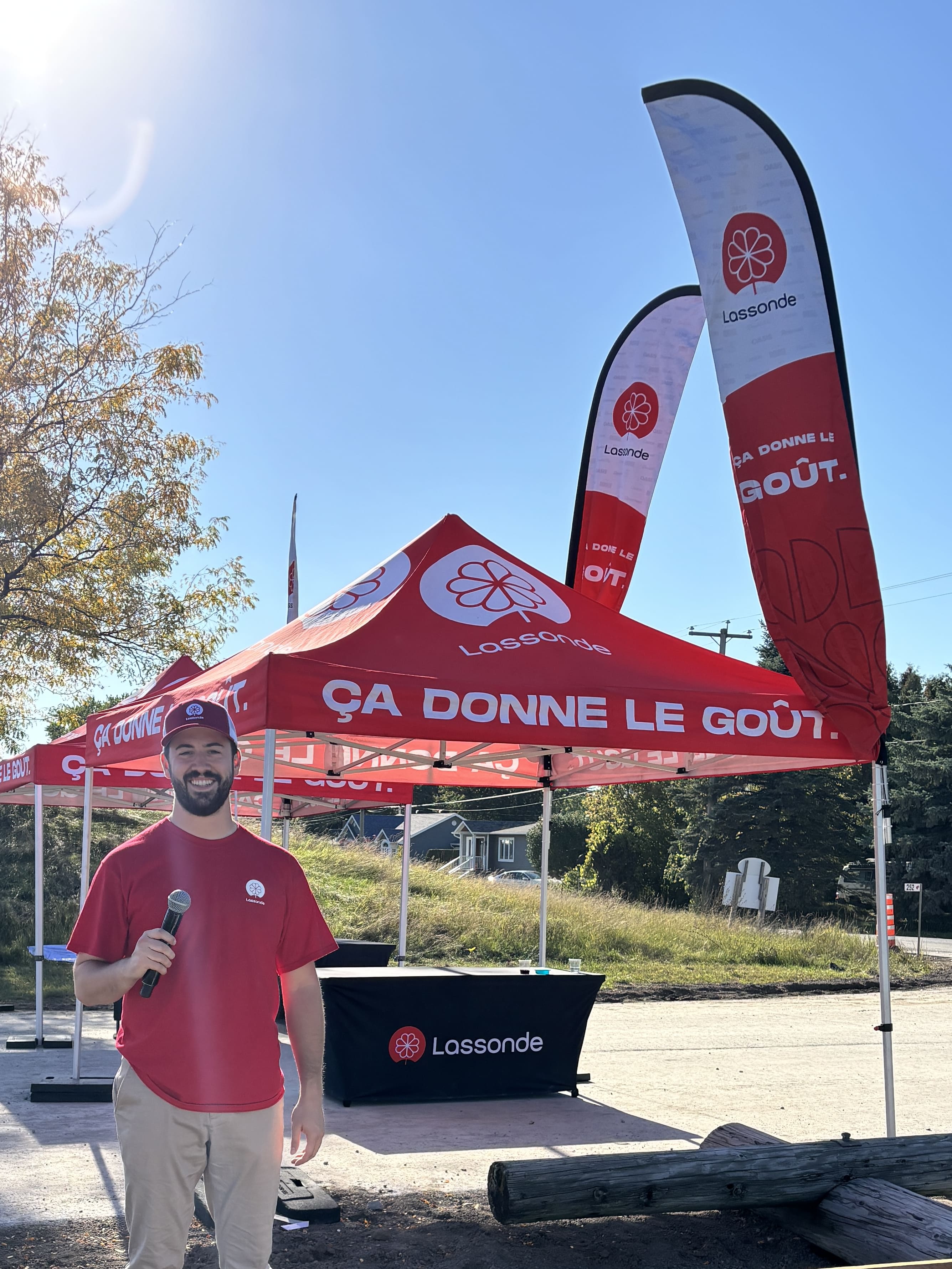 Randy Johnston animateur Festival des récoltes Lassonde Rougemont 2025