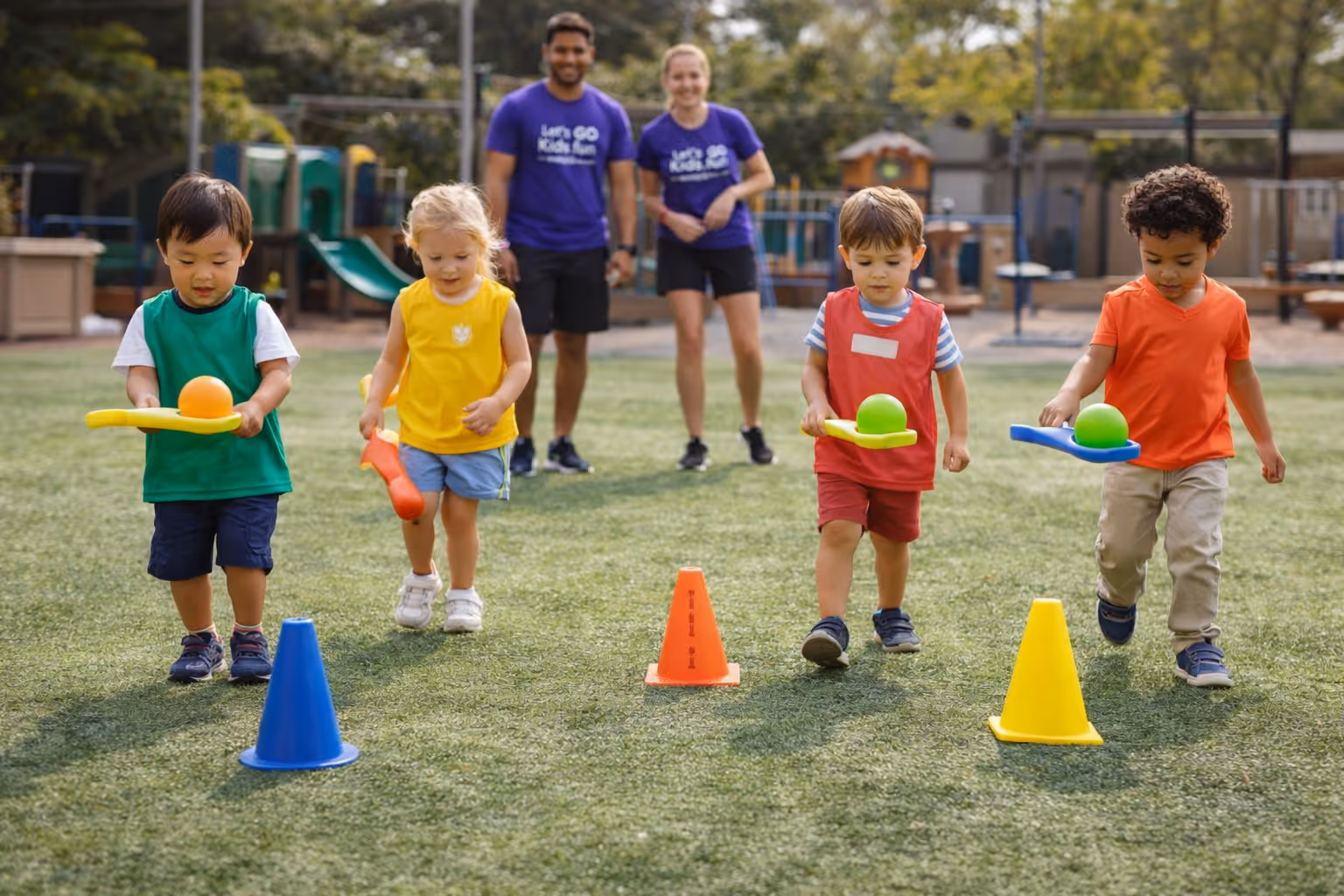 kids playing multi sport class San Diego