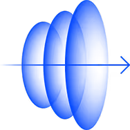 Diagrama albastră cu săgeată indicând fluxul prin un sistem cu nivele concentrice.