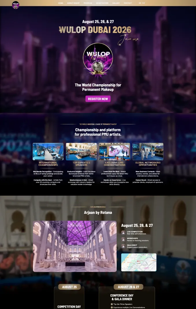 Webseite Wulop Dubai