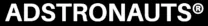 Text logo reading ADSTRONAUTS with registered trademark symbol.
