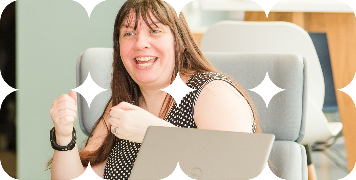 Two women having a positive conversation as part of Fedcap UK employment and support services.