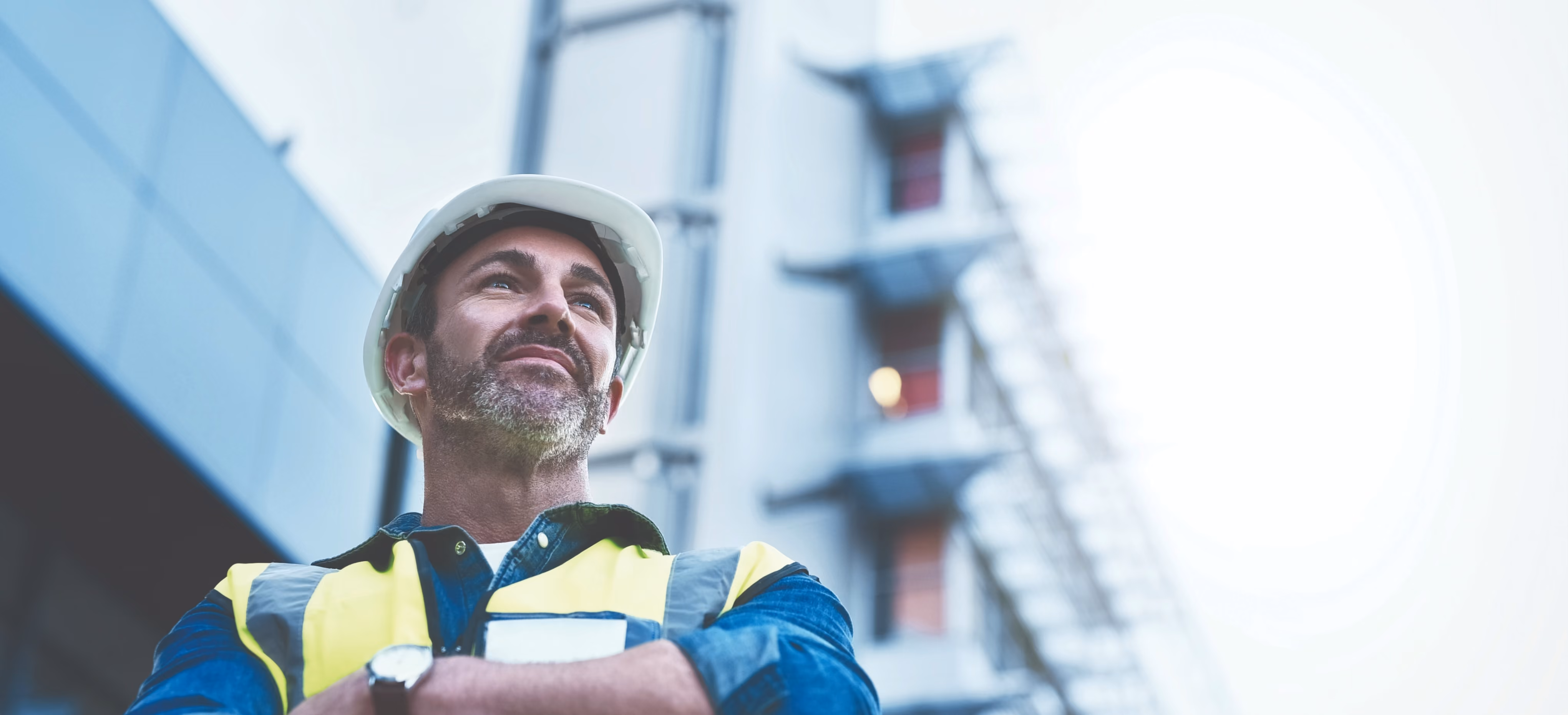Construction worker supported through the WorkWell health and employment programme.