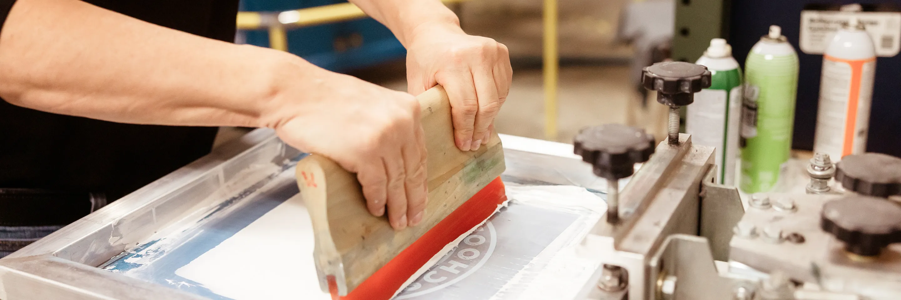 Traditional screen printing