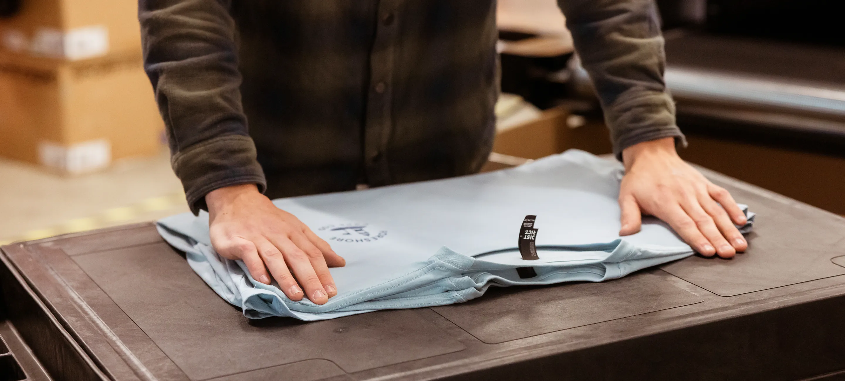Inspecting final shirt order