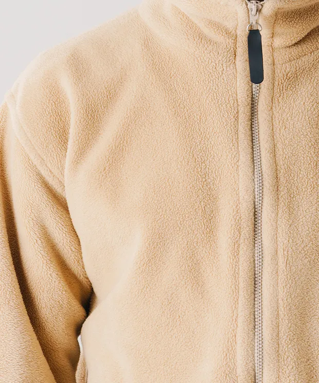 Beige fleece jacket