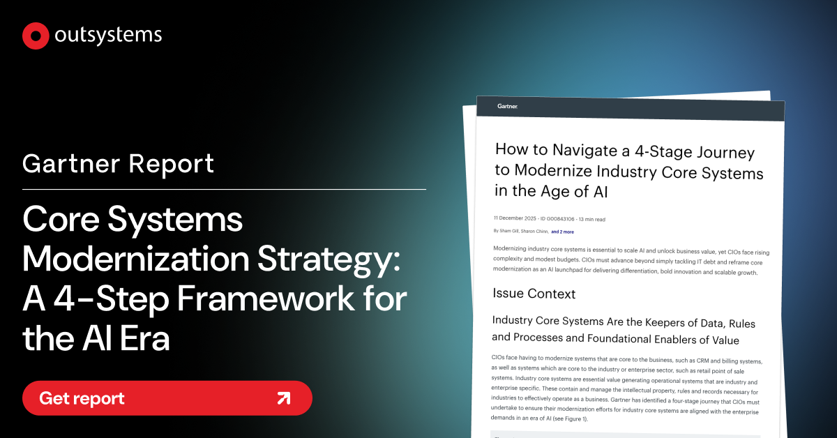 Core Systems Modernization Strategy in the AI Era | OutSystems
