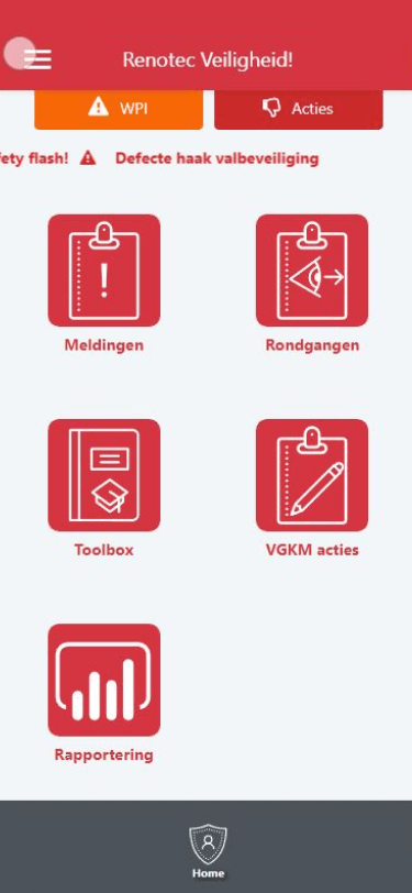 Figure 3 : Health and safety application