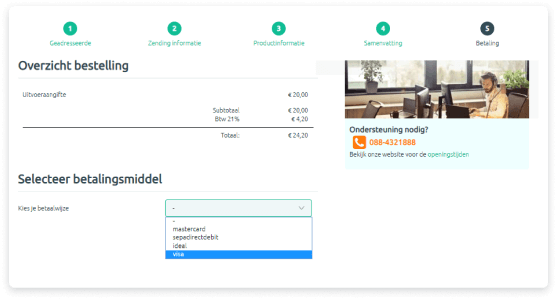 Figure 5 : Export Declaration - Payment