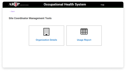 Figure 5 : Site Coordinator Tools