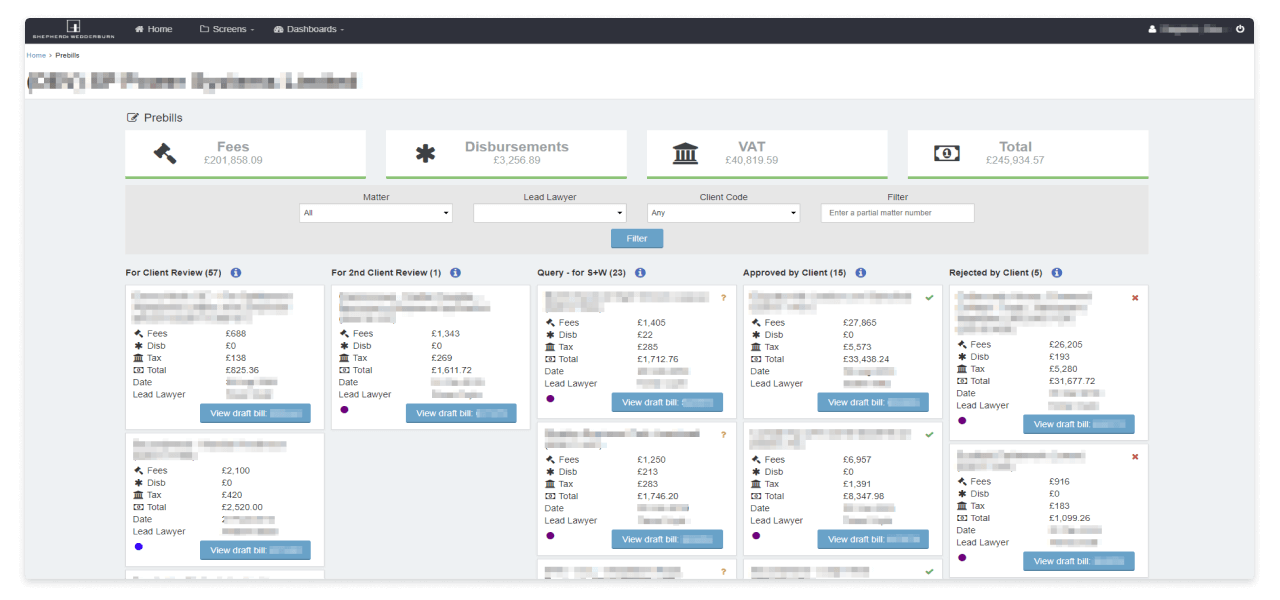 Figure 1 : Client Reporting Portal