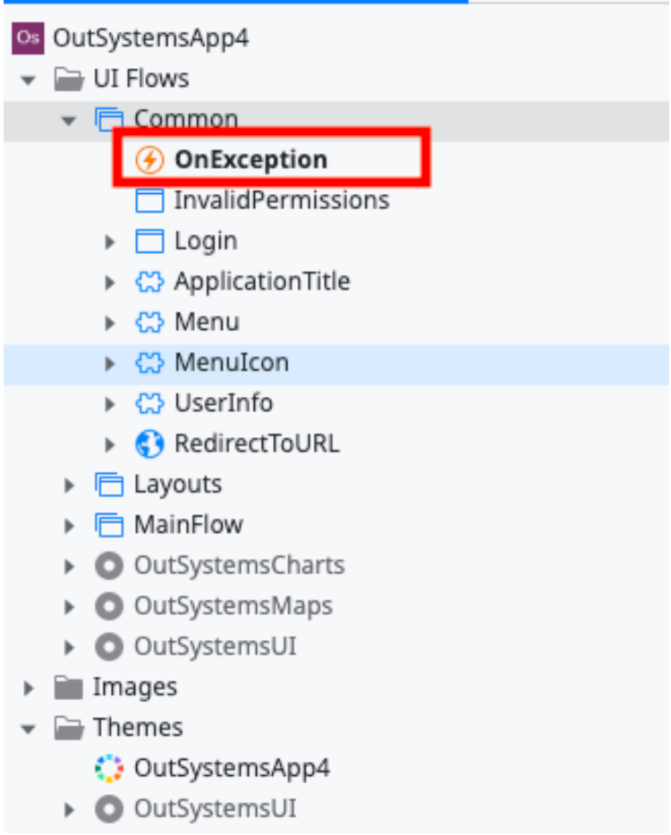 Setting OnException.