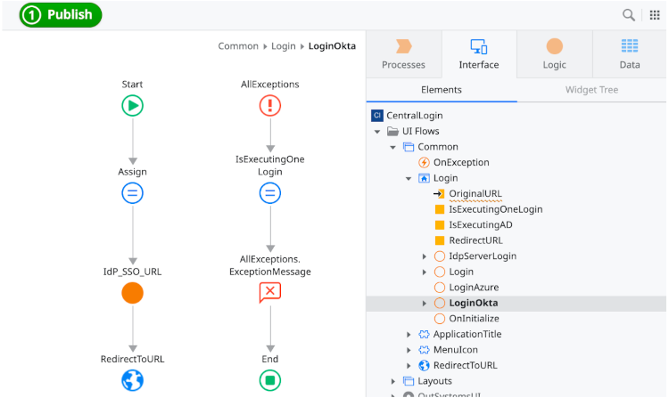 Implementing different authentication providers in different applications