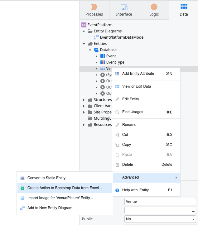 spreadsheet upload option to bootstrap data