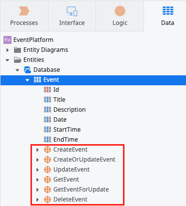 built-in crud operations
