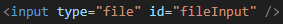 file input