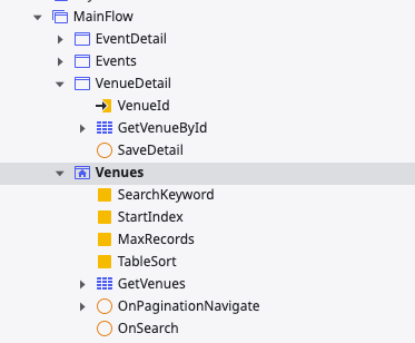 screen actions interface tab