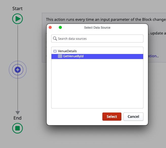 data source selection