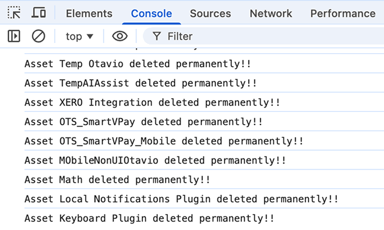 apps in console