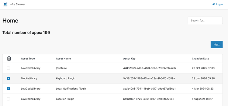 assets list