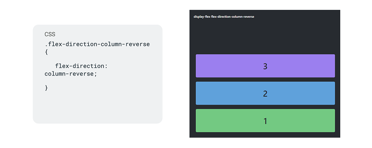 flex direction column reverse