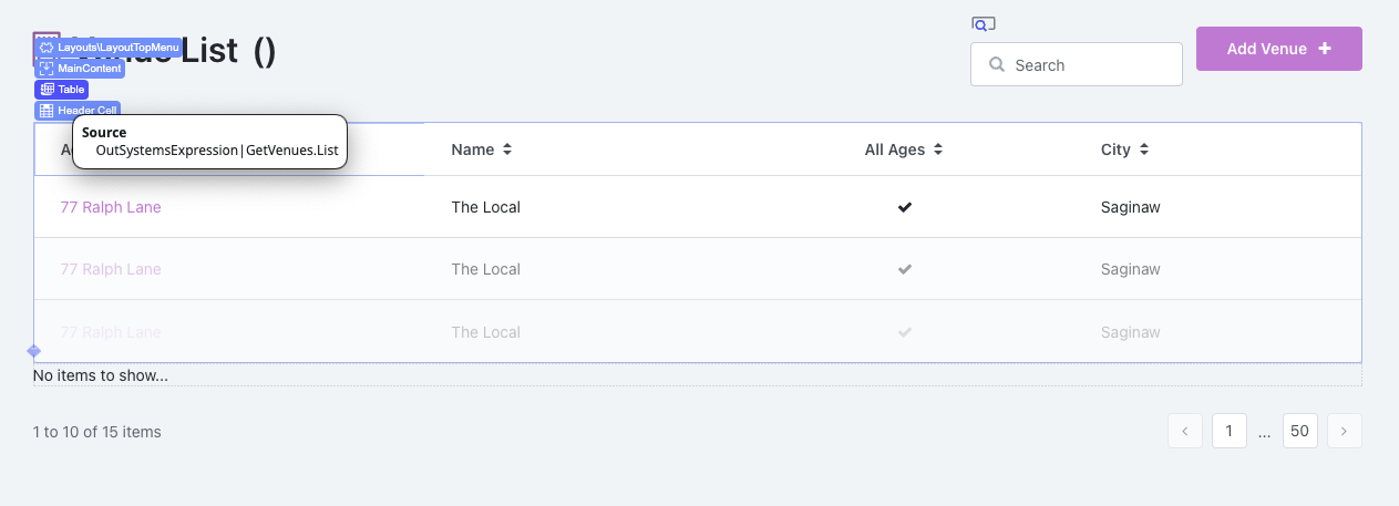 widget hierarchy