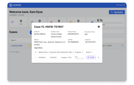 Figure 3 : HORNE's Canopy Inspect App