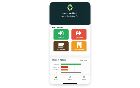 Figure 4 : BundyPlus workforce tracking mobile app