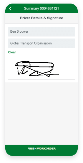 Figure 5 : Container Centralen’s Mobile RFID Scanner App