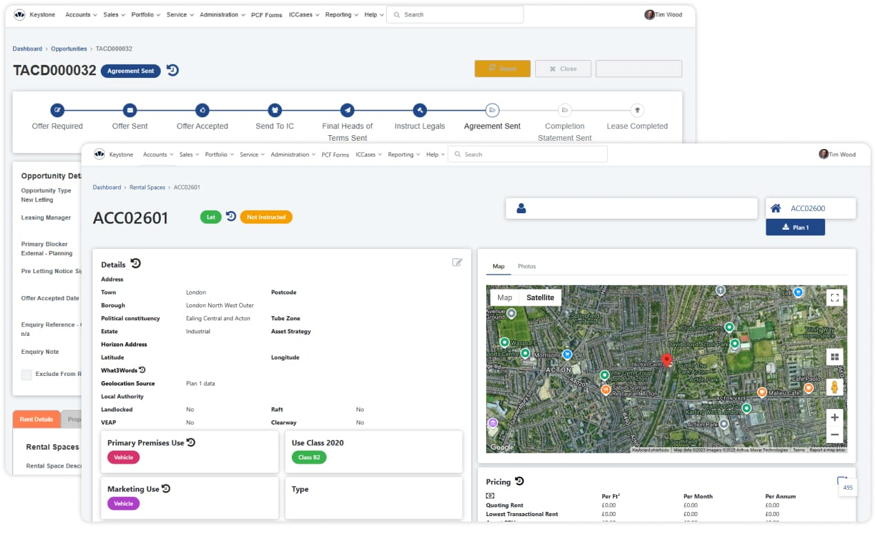 customer and asset management system