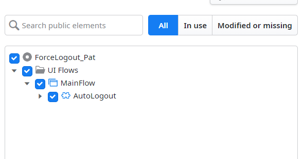 adding the auto logout block