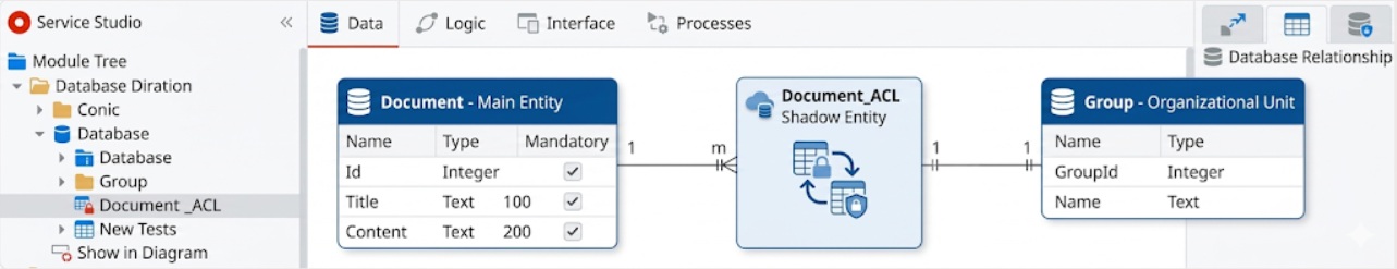 shadow entity pattern implementation