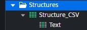 structure with a single text attribute