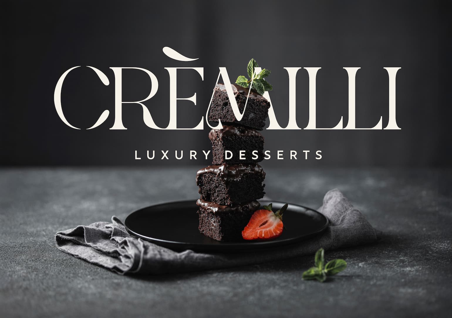 Luxurious Food Logo Design and Branding for CREMILLI by day3