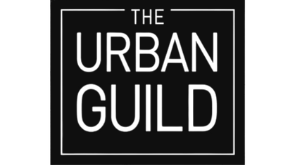 Logo with text 'THE URBAN GUILD' inside a square border.